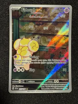 Pokemon TCG Fidough Scarlet & Violet Illustration Rare Card 213/198 - Played - Image 1