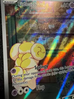 Pokemon TCG Fidough Scarlet & Violet Illustration Rare Card 213/198 - Played - Image 3