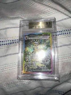 Pokemon TCG Leafeon EX Sir 144/131 Prismatic Evolutions Card Beckett Grade 9.5 - Image 1