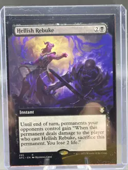 Hellish Rebuke (Extended Art) Adventures in the Forgotten Realms Regular MTG - Image 2