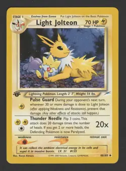 Light Jolteon Neo Destiny 1st Edition 48/105 ENG – Pokemon Card - Image 1
