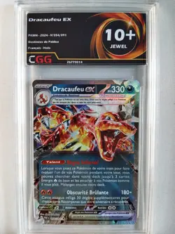 Carte Pokemon Francais Dracaufeu ex (PAF 054) Destinees de Pald CGG 10+ 26770014 - Image 1