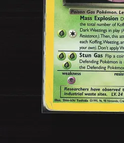 Dunkles Smogmog Dark Weezing Pokemon Karte WOTC 14/82 Rare Holo Team Rocket /U39 - Image 5
