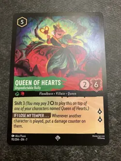 Disney Lorcana Queen of Hearts - Unpredictable Bully 95/204 Archazia's Island NM - Image 1