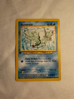 Pokemon 2002 Remoraid Neo Destiny 1st Edition NM-MINT Wizards of the Coast retro - Image 1