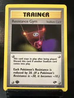 Pokemon Resistance Gym 109/132 1st Edition Gym Challenge - Image 1