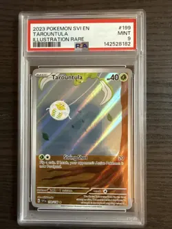 Tarountula 199/198 Illustration Rare 2023 Pokemon Scarlet & Violet PSA 9 Mint - Image 1
