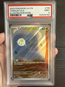 Tarountula 199/198 Illustration Rare 2023 Pokemon Scarlet & Violet PSA 9 Mint - Image 3