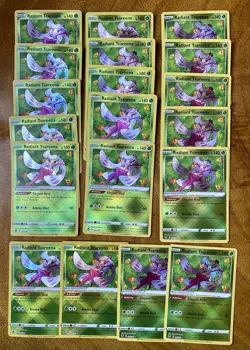 Radiant Tsareena 016/195 Shiny Holo 2022 Pokemon Silver Tempest (LOT of 19) NM/M - Image 1
