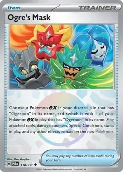Ogre's Mask (Poke Ball Pattern, #118/131) - SV - Prismatic Evolutions NM Pokemon - Image 1