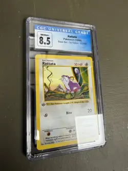 Rattata 061/102 Base Set 1st Edition CGC 8.5 Pokemon Shadowless Graded slab - Image 2