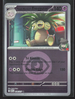 078/217 Team Rocket's Exeggutor - Ascended Heroes Reverse Holo Energy Pokemon - Image 1