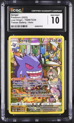 Pokemon 2022 LOST ORIGIN Trainer Gallery GENGAR #TG06 HOLO ⭐CGC 10 GEM MINT⭐ - Image 1