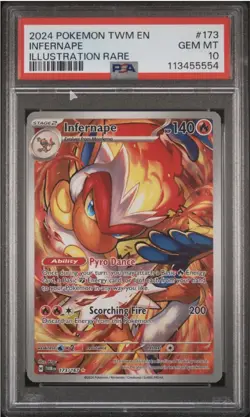 2024 Pokemon TWM En-Twilight Masquerade #173 Infernape PSA 10 - Image 1