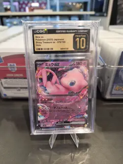 CGC Pristine 10 Japanese Pokemon 2023 Mew ex 151/165 Pokemon 151 PSA BGS - Image 1