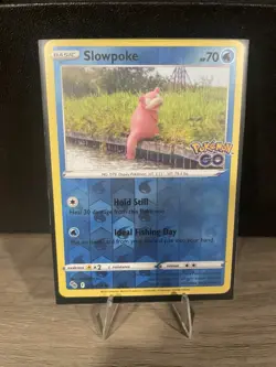 Pokemon Slowpoke 019/078 | SWSH - Pokemon GO! | REVERSE HOLO | Pokemon NM Tcg - Image 1