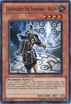 Yugioh! HP Legendary Six Samurai - Kizan - STOR-EN020 - Super Rare - Unlimited E - Image 1