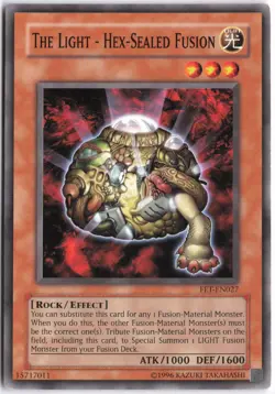 Yugioh - The Light - Hex-Sealed Fusion FET-EN027 Unlimited - Flaming Eternity - Image 1