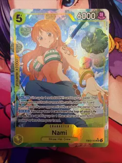 One Piece Card Game Nami SR Alt Art EB03-053 English NM Heroines Edition - Image 1
