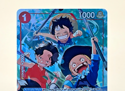 One Piece OP13-007 Ace & Sabo & Luffy SR* (Alternate Art) - Carrying On His Will - Image 3