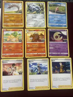 Pokemon TCG Lot Of 9 Cards From Pokemon Go Set All NM - Image 1