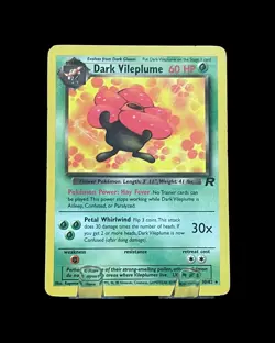DARK VILEPLUME Pokemon Card - WOTC--Team Rocket 30/82 Non-HOLO - Image 1