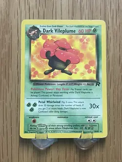 DARK VILEPLUME Pokemon Card - WOTC--Team Rocket 30/82 Non-HOLO - Image 2