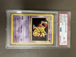 Kadabra 032/102 1st Edition Base Set (Shadowless) GRADED PSA 8 CARD SLAB - Image 1