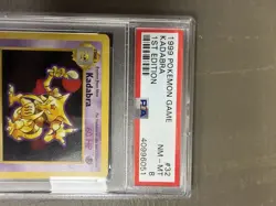 Kadabra 032/102 1st Edition Base Set (Shadowless) GRADED PSA 8 CARD SLAB - Image 2