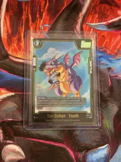 Son Gohan Youth FB08-056 Alternate Art Saiyan's Pride Dragon Ball English Card - Image 1