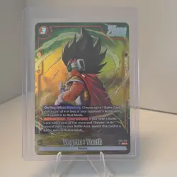 Bandai Dragon Ball Super Foil Battle Card Vegeta: Youth SR Alt Art FB08-092 - Image 1