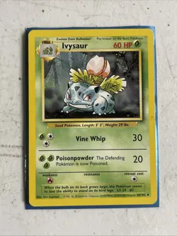 4TH PRINT Ivysaur 30/102 4th Print 1999-2000 Base Set Pokemon Card - Image 1