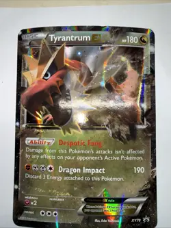 Pokemon TCG: Jumbo Tyrantrum EX XY70 Promo Card - Image 1