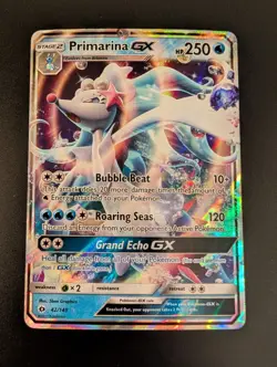 Primarina GX - 42/149 - Pokemon Sun & Moon Ultra Rare Card NM - Image 1