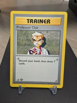 Pokemon Cards: Base Set 1st Edition Uncommon: Professor Oak 88/102 Shadowless - Image 2