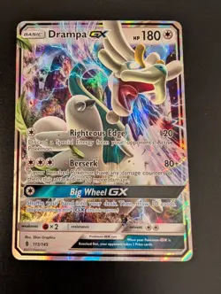 Drampa GX - 115/145 - Pokemon Guardians Rising Sun & Moon Ultra Rare Card NM+ - Image 1