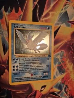 Articuno Holo Rare Pokemon Card, Fossil, 2/62 - Image 4