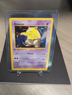 Pokemon Card Drowzee Shadowless 1st Edition Base Set Common 49/102 - Image 3