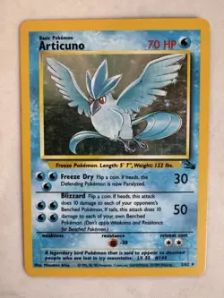 Vintage Pokemon Holo Card Lot Fossil Hitmonlee Articuno - Image 2