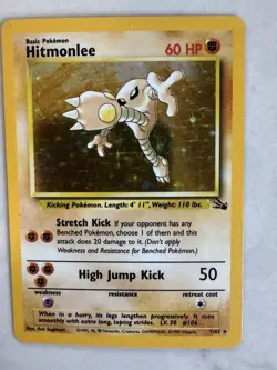 Vintage Pokemon Holo Card Lot Fossil Hitmonlee Articuno - Image 3