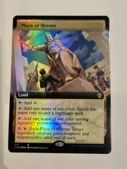 MTG Plaza of Heroes Extended Art Foil #252 Dominaria United Near Mint - Image 1