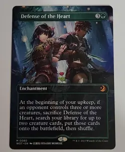 Defense of the Heart Anime Borderless MTG WOT 0080 Mythic NM Enchanting Tales - Image 1