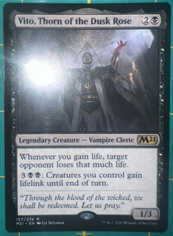 Vito, Thorn of the Dusk Rose Core Set 2021 Regular MTG 127/274 - Image 1