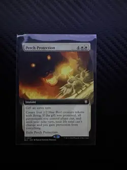 MTG - Perch Protection - Extended Art- Bloomburrow Commander- NM - Image 1