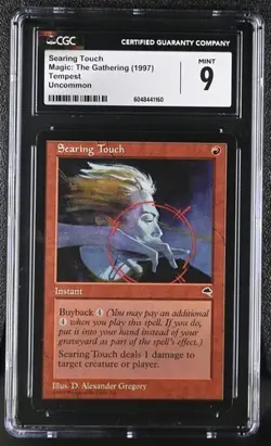 MTG Magic: The Gathering English Searing Touch 1997 Tempest CGC 9 - Image 1