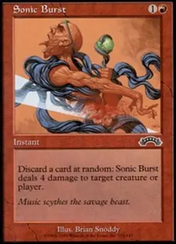 4 x Sonic Burst - Exodus C Lightly Played MTG - Image 1