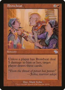 MTG Judgment --- BROWBEAT --- Uncommon! NM! Magic the Gathering! - Image 1