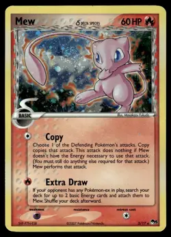 2007 Pokemon POP Series 5 Mew #3 Heavy Play - Image 1