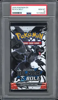 Pokemon Scarlet&Violet Black Bolt White Flare SEALED Booster Pack PSA 10 GEM MT - Image 2