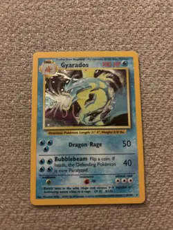 Gyarados NM LP Base Set Unlimited 6 Holo Pokemon Vintage WOTC 1999 6/102 UNL - Image 1